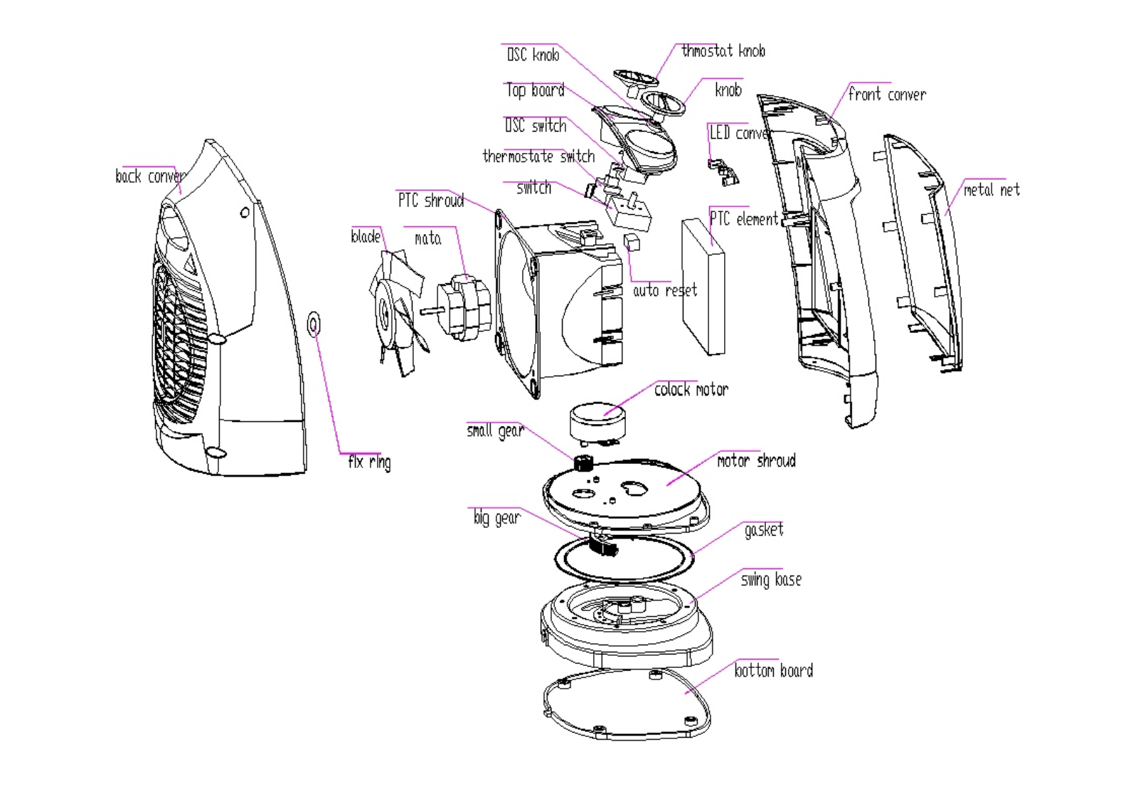 BORK CH BRM 1118 SI Exploded view