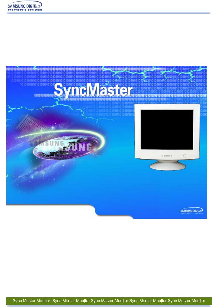 Samsung SYNCMASTER 755DFX, SYNCMASTER 755DF User Manual