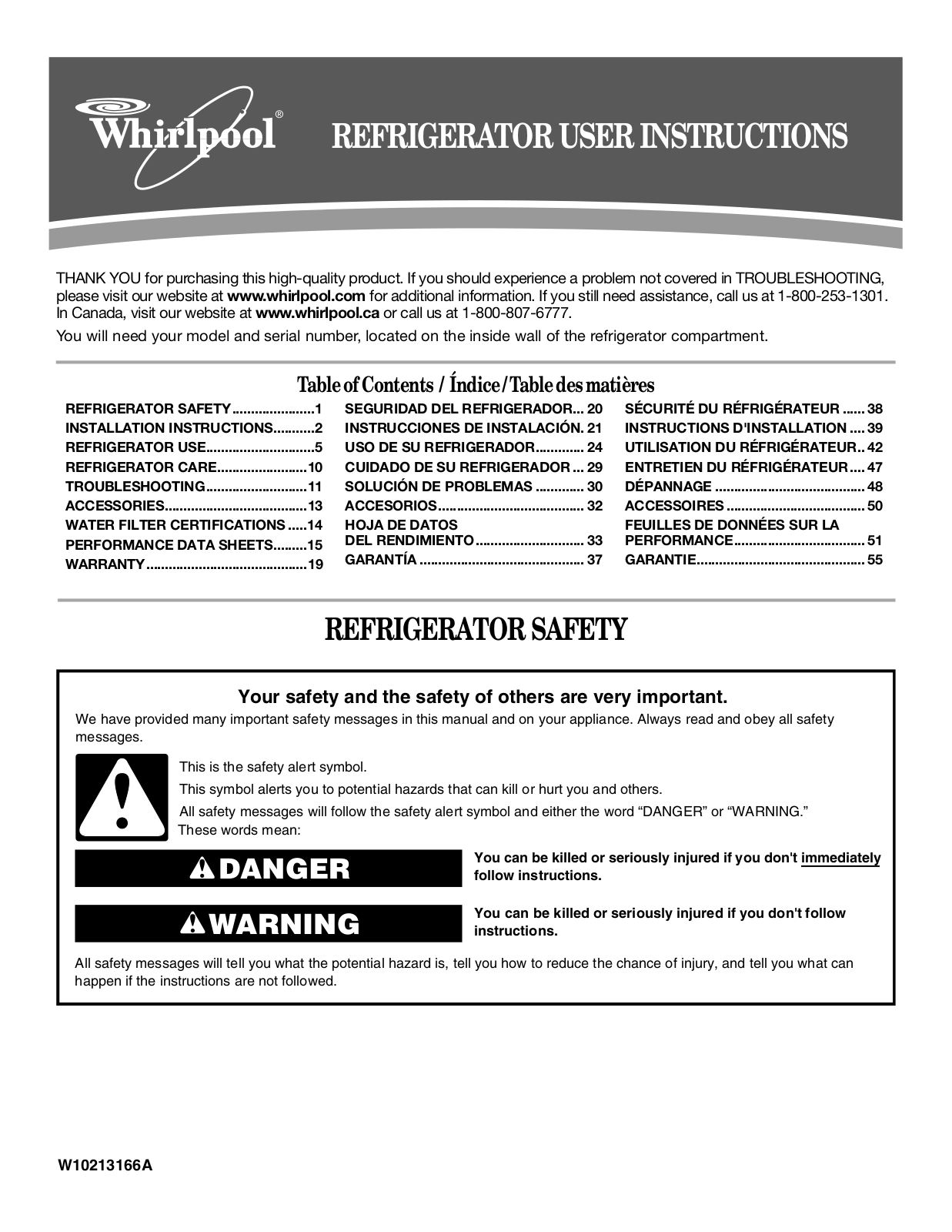 WHIRLPOOL GS2KVAXV, GS2KVAXVS User Manual