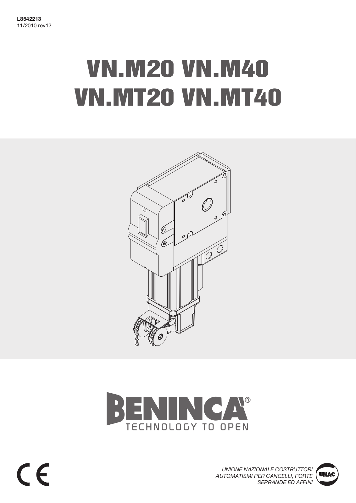 Beninca VNM User Manual