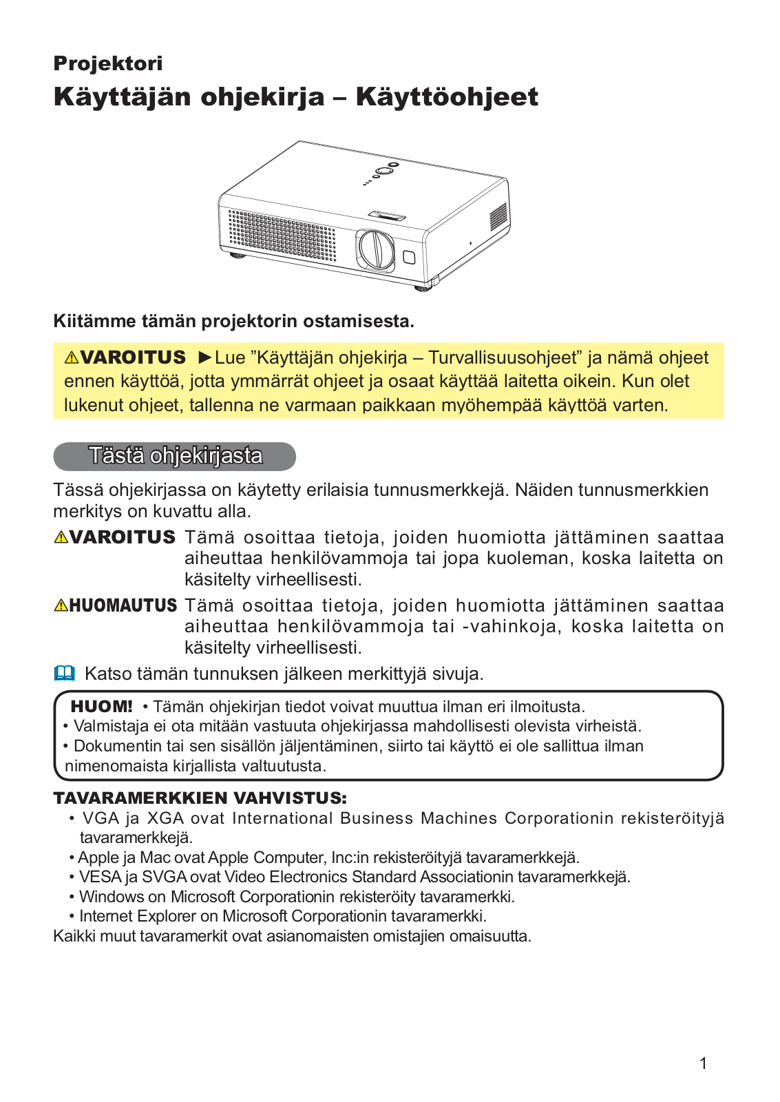 Hitachi PJ-LC7 User Manual