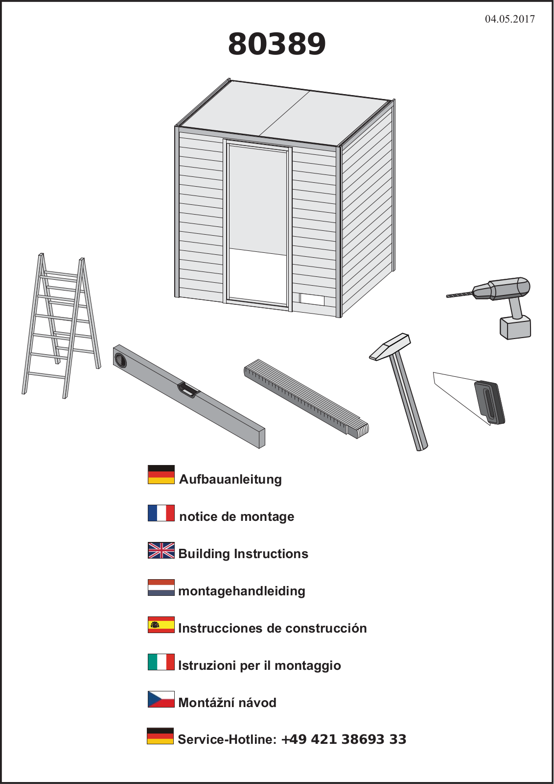 Karibu 80389 Assembly instructions