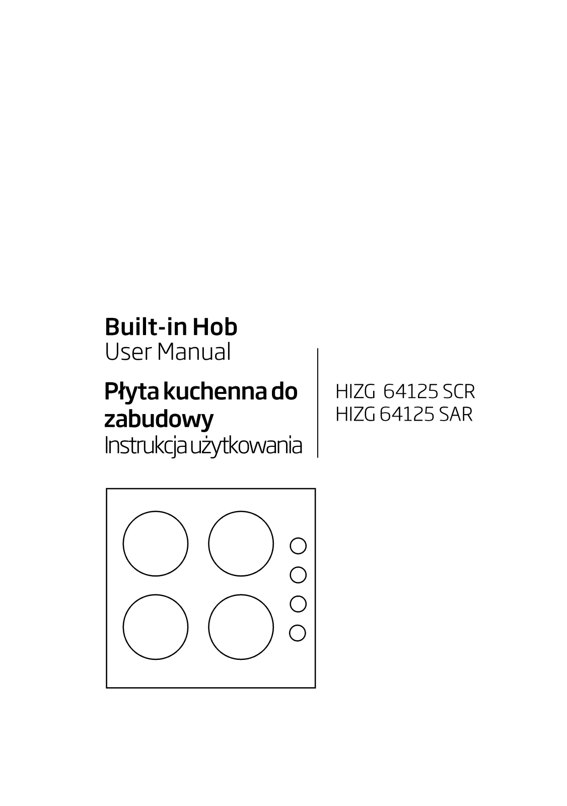 Beko HIZG64125SCR, HIZG64125SAR User manual