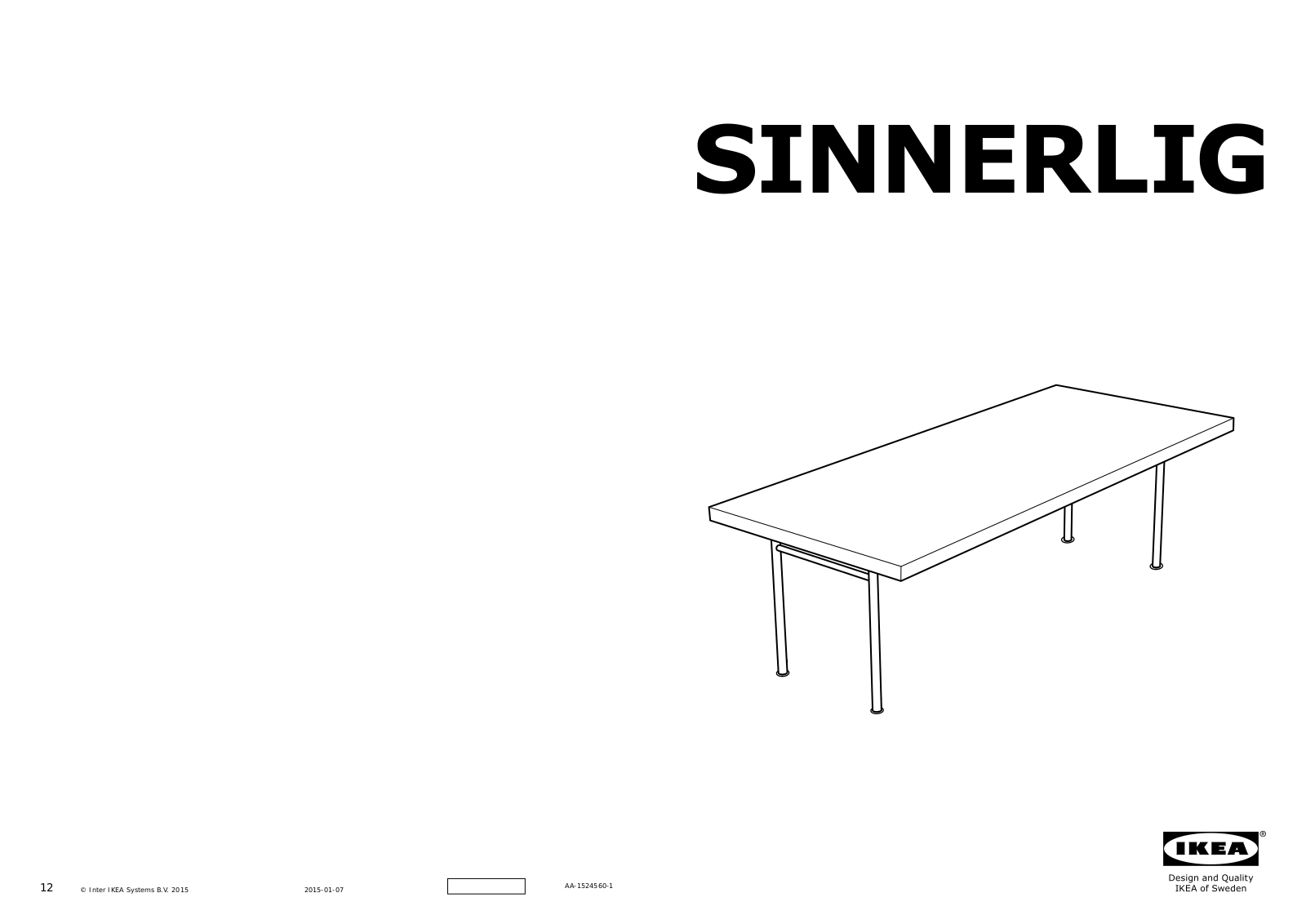 Ikea 20305774 Assembly instructions