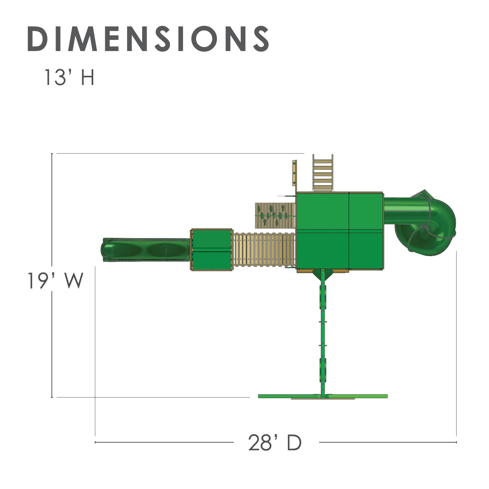 Gorilla Playsets GOR1239 Dimensions - ManualMachine.com