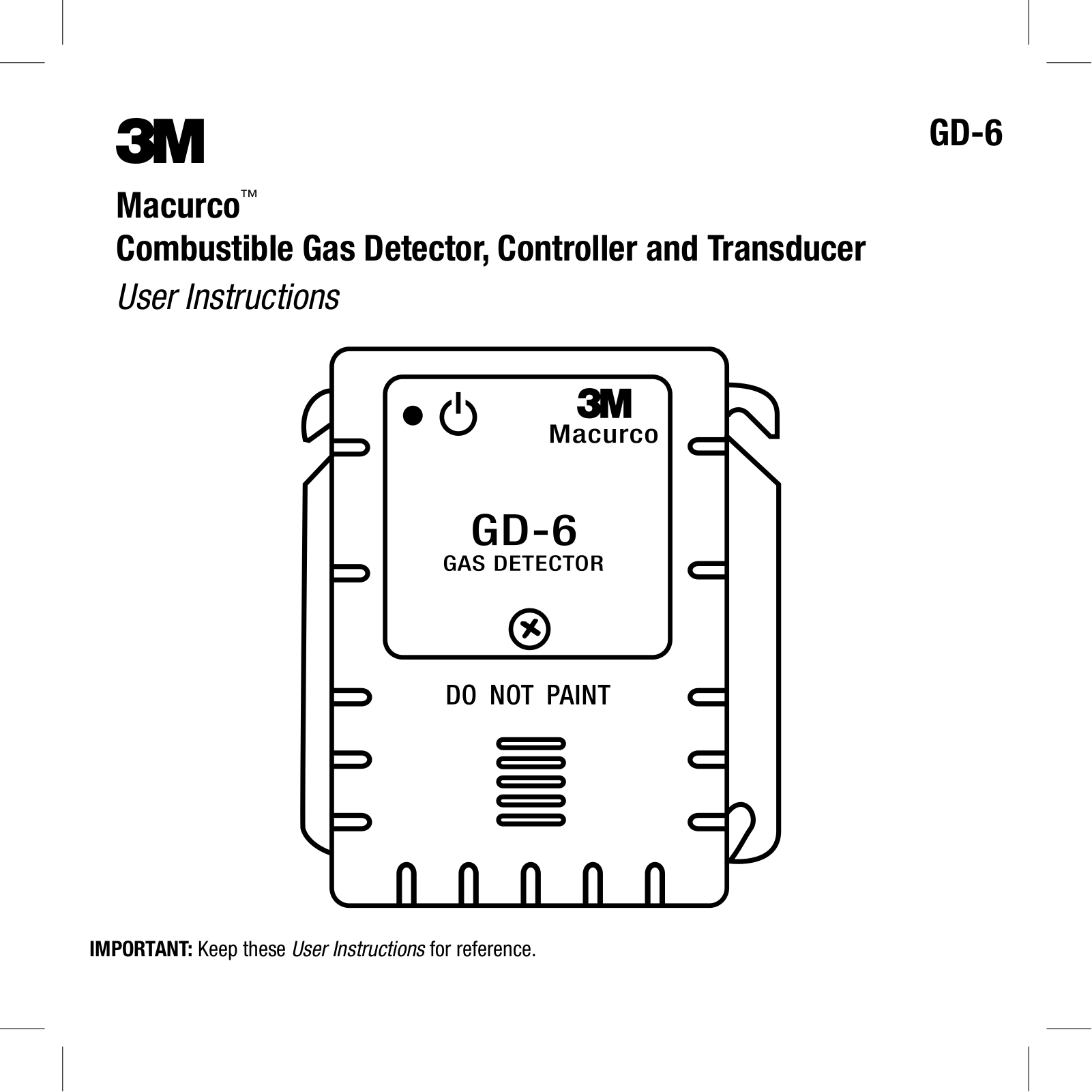 3M GD-6 User Manual