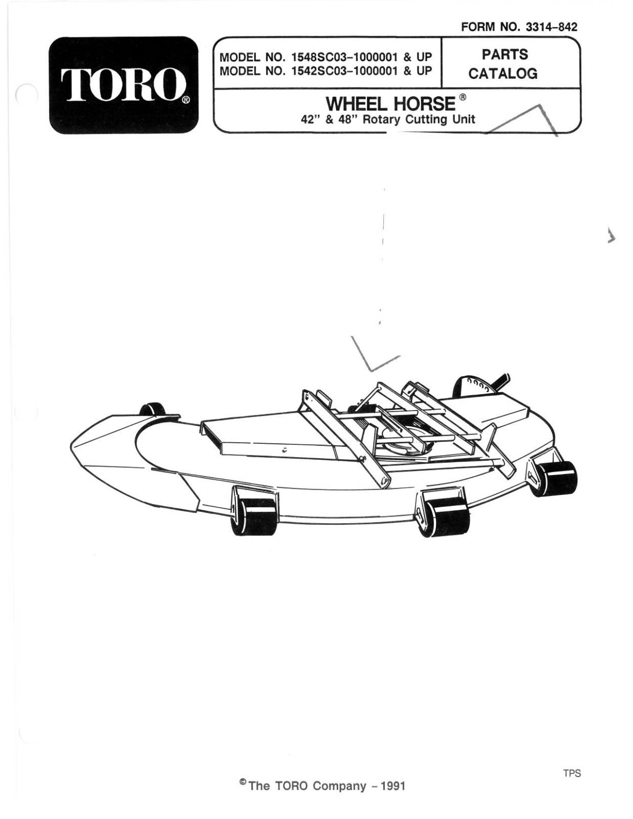 Toro 15-42SC03, 15-48SC03 Parts Catalogue