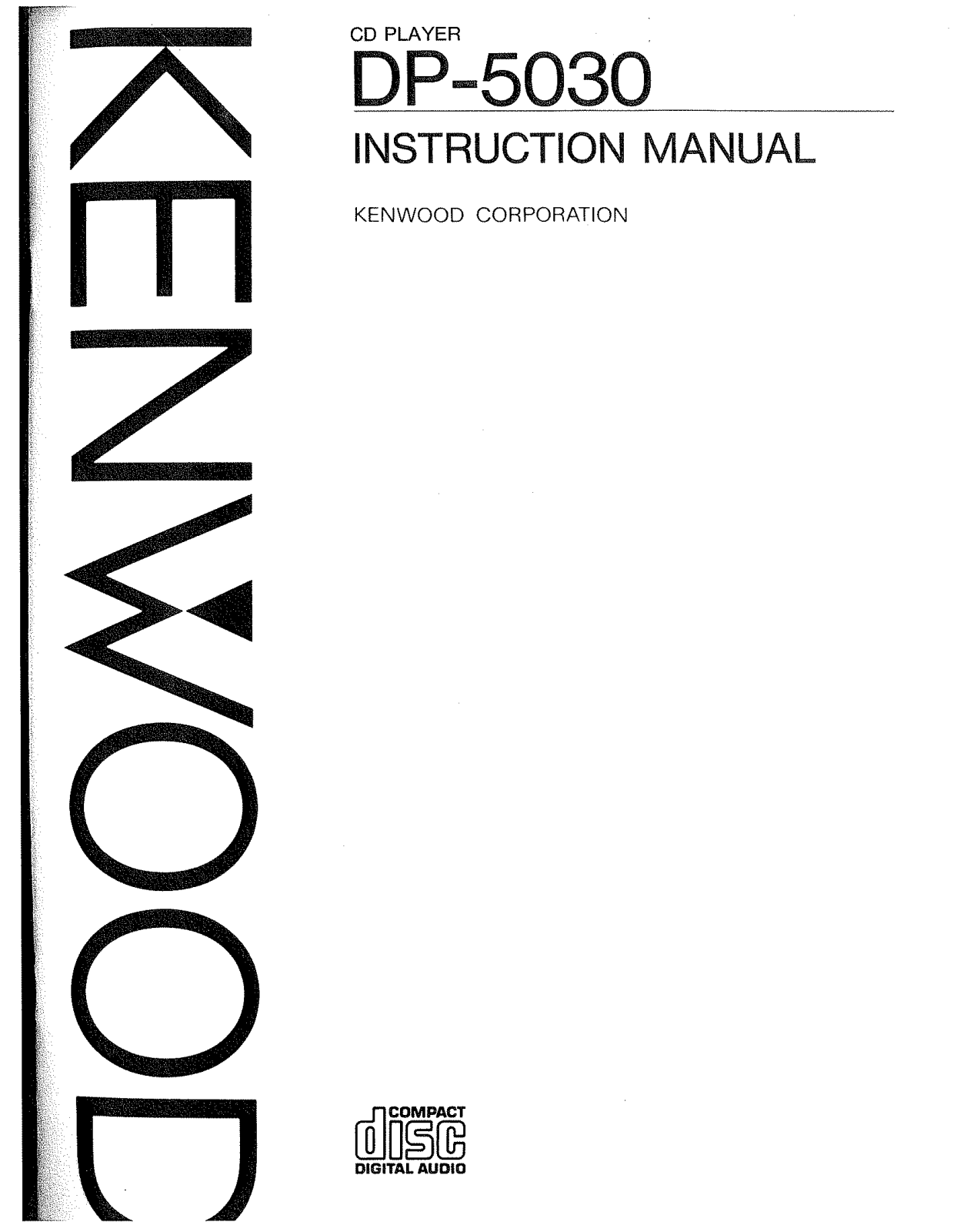 Kenwood DP-5030 Owner's Manual