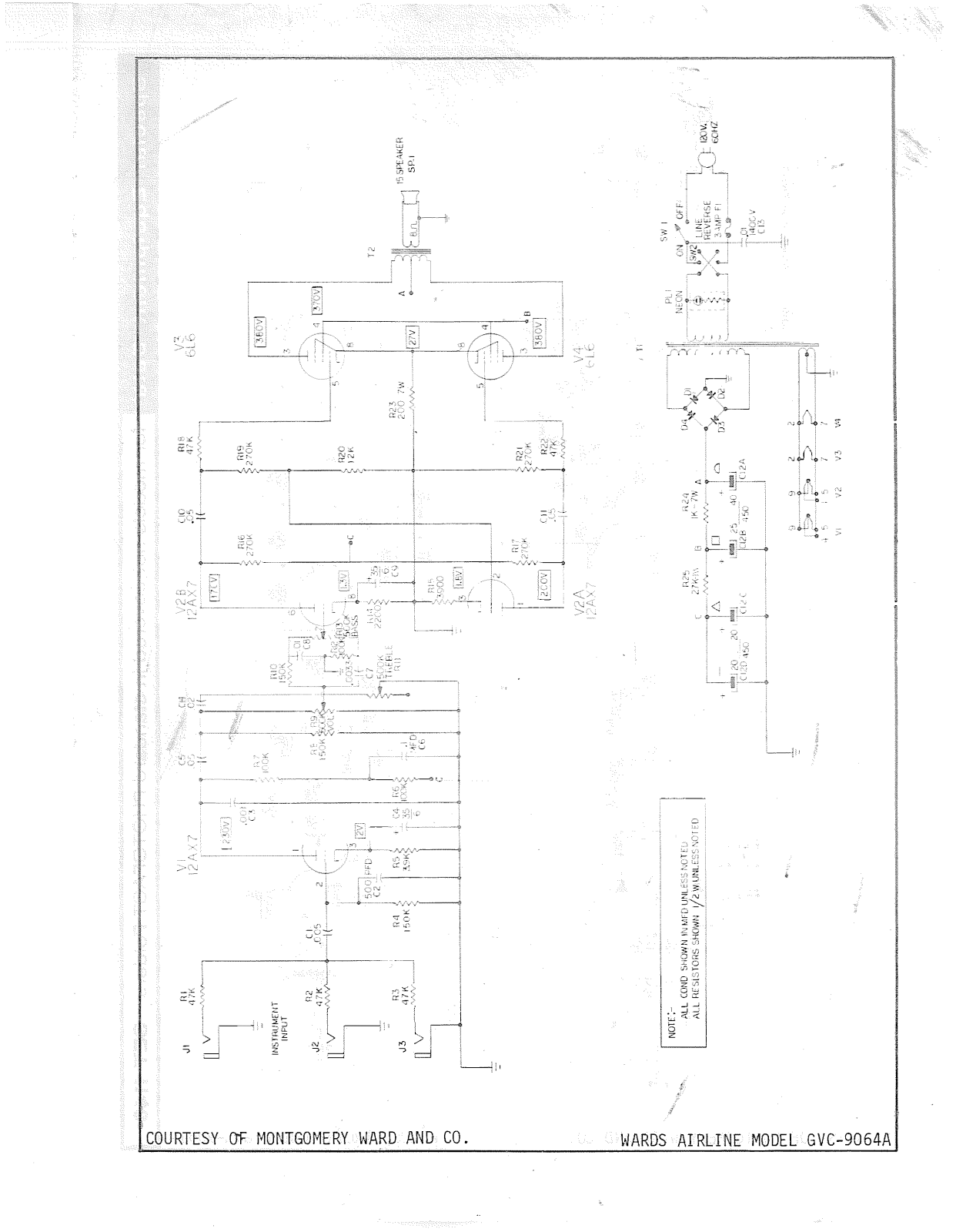Airline Wards gvc 9064a schematic - ManualMachine.com