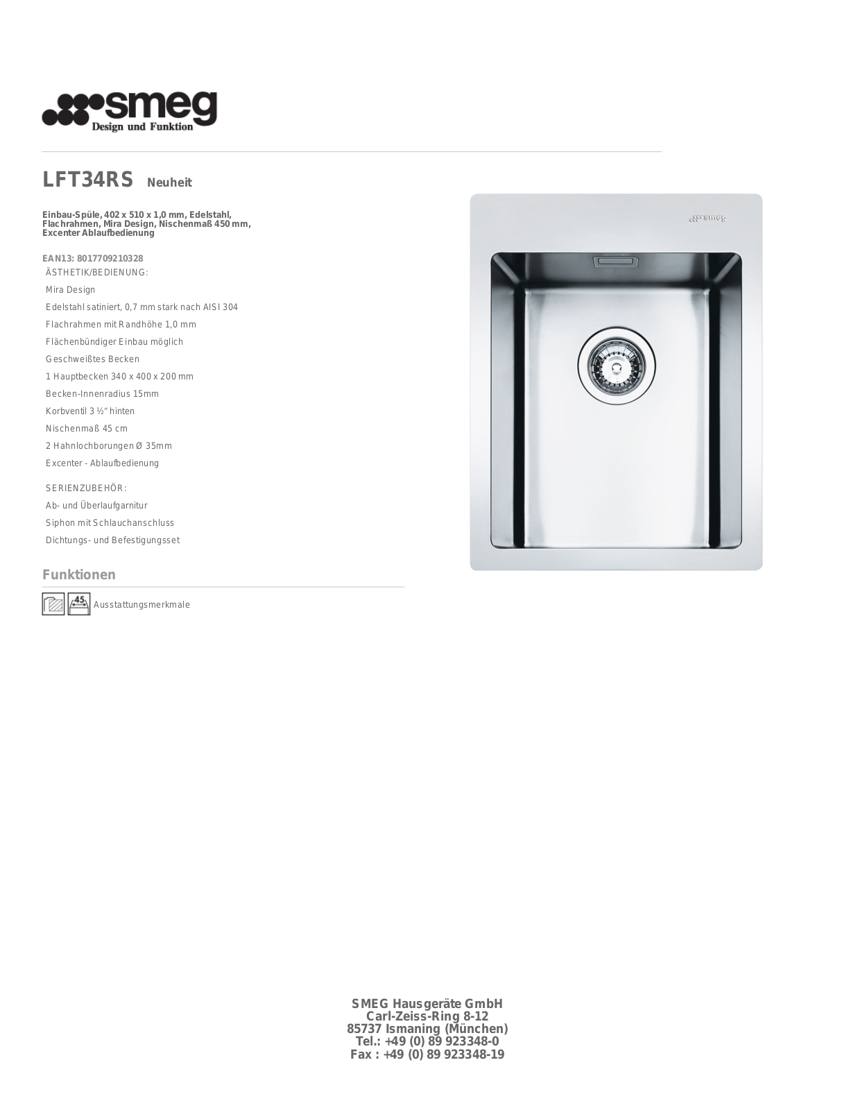 Smeg LFT34RS User Manual