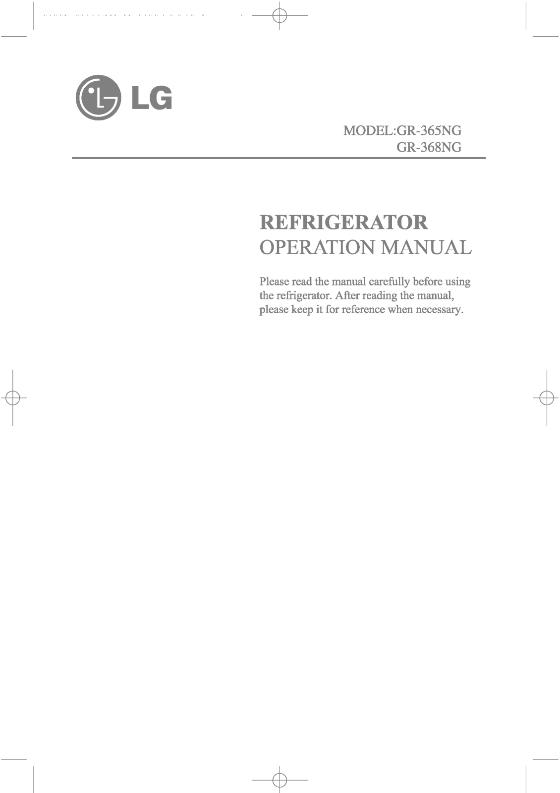 LG GC-369NGM Owner's Manual