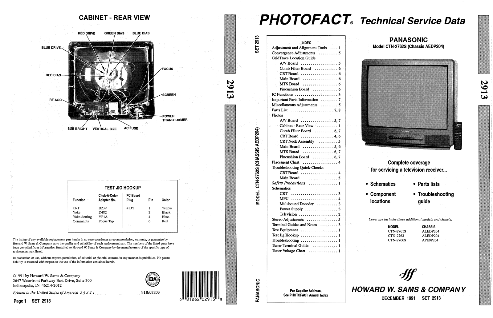 Panasonic 2913 schematic