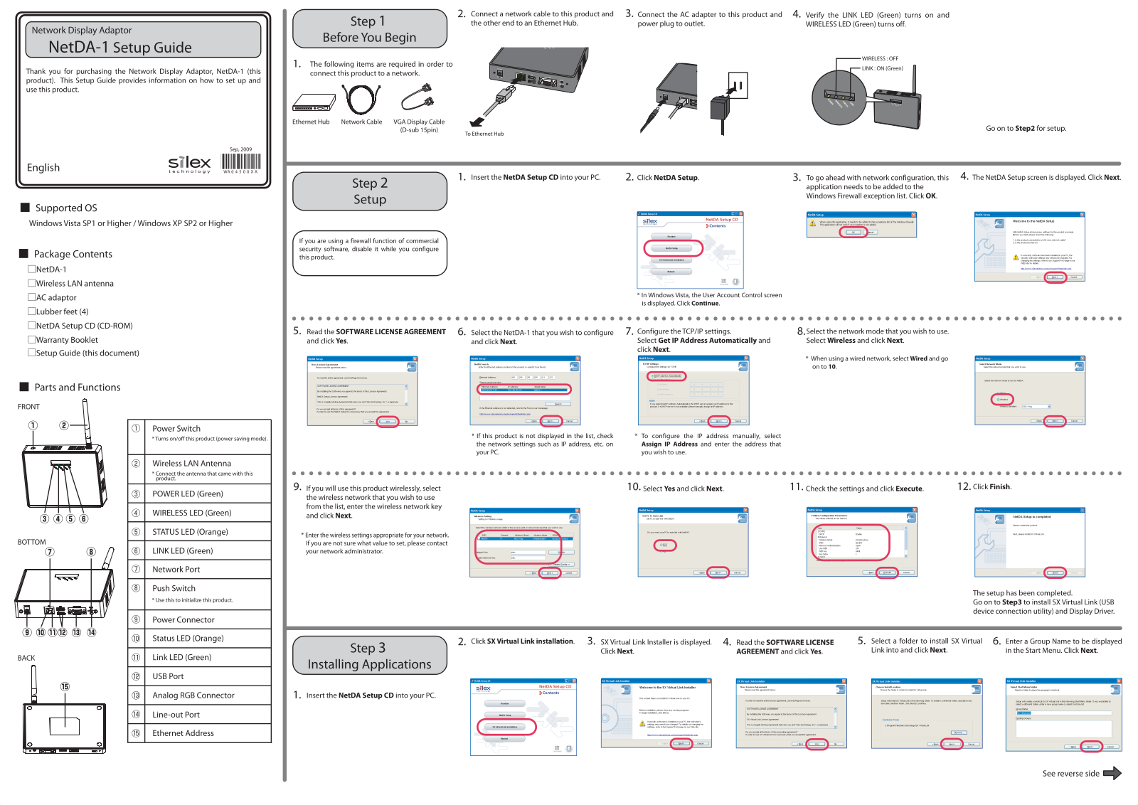 Silex Technology NET-DA1 Setup guide