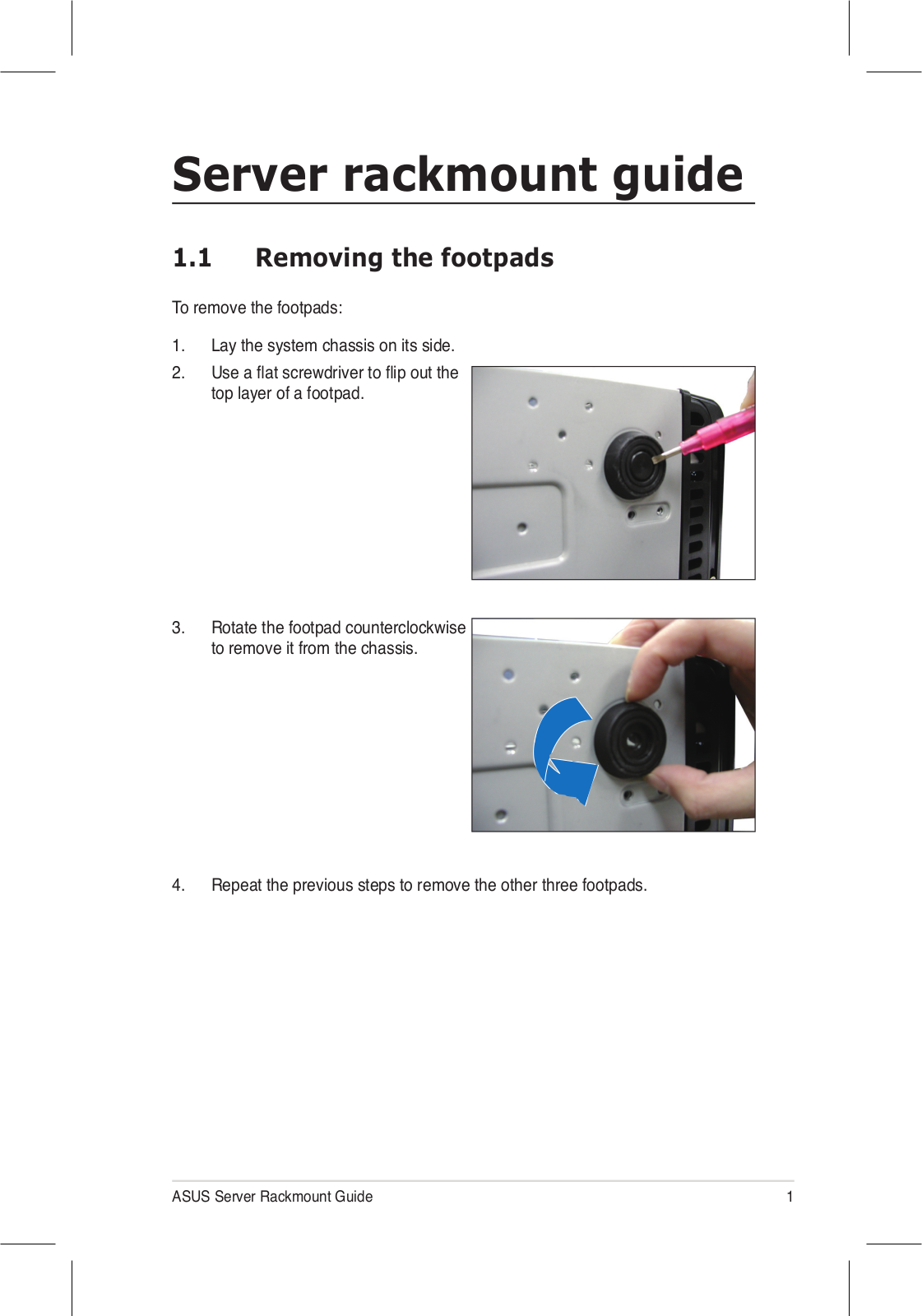 Asus TS500-E4/PA4 Rackmount Installation Guide