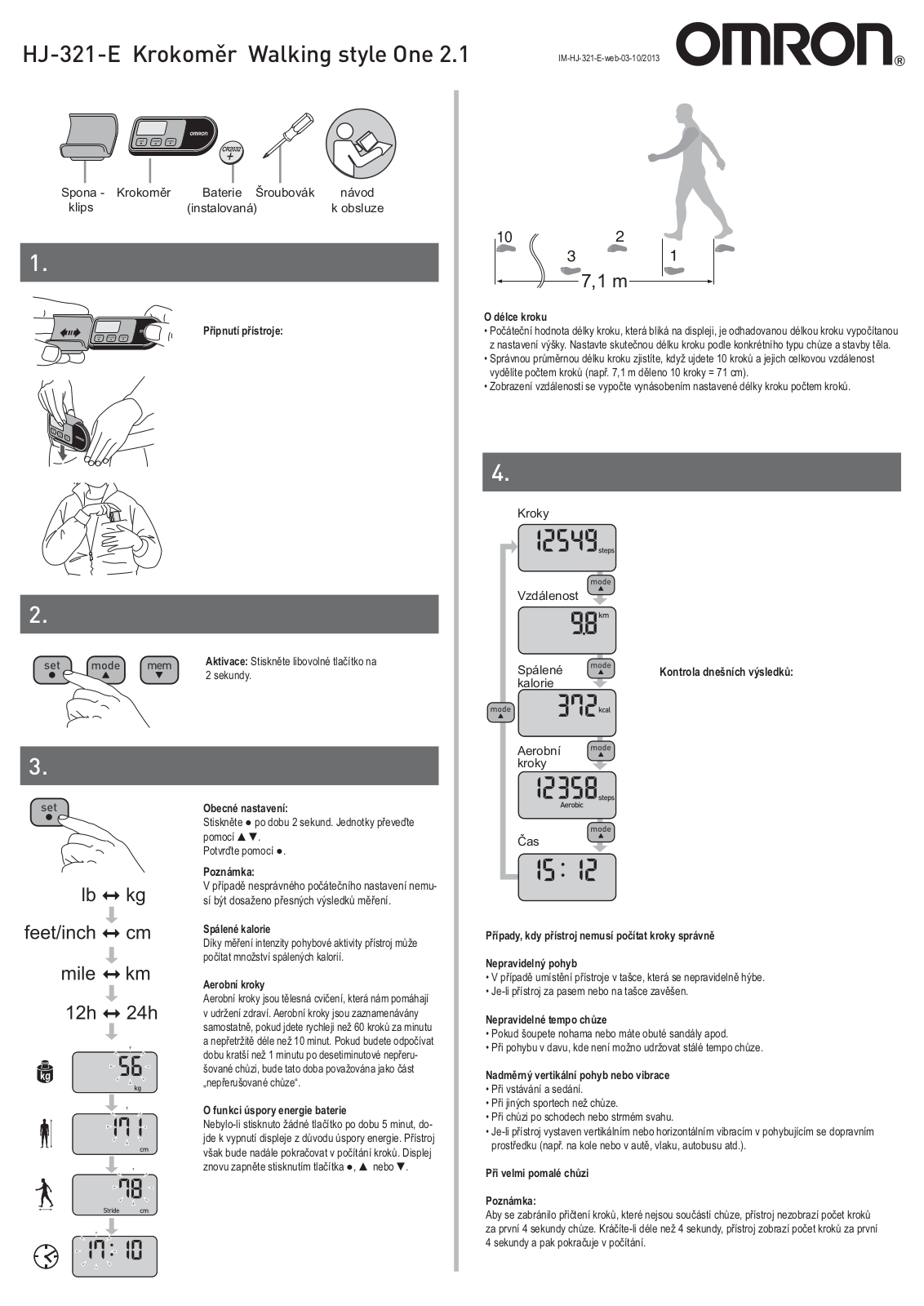 Omron Hj-321-E User Manual