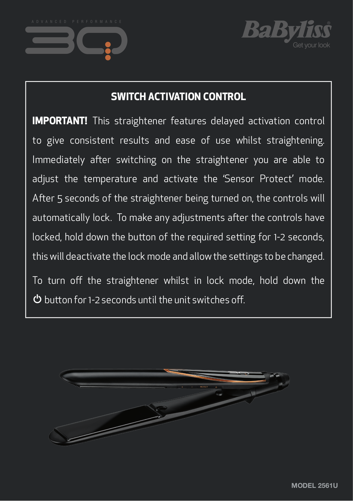 BaByliss 2561U Instruction manual