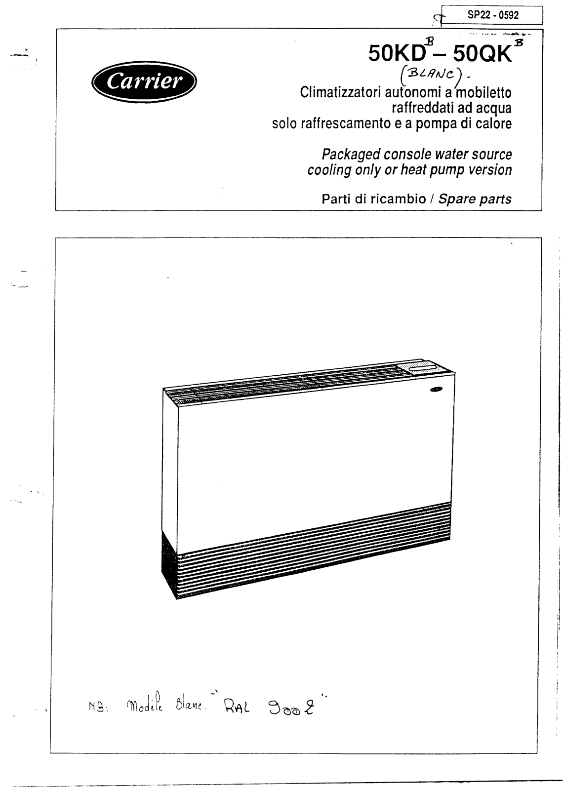 Carrier 50KDLPD User Manual