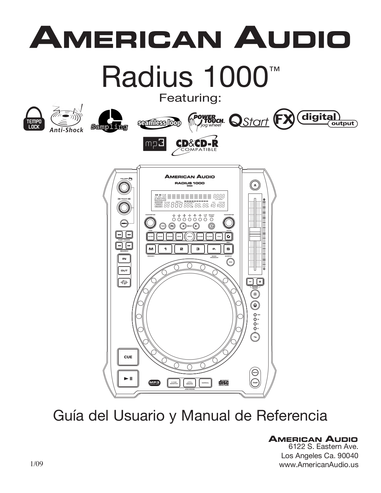 American audio RADIUS 1000 User Manual