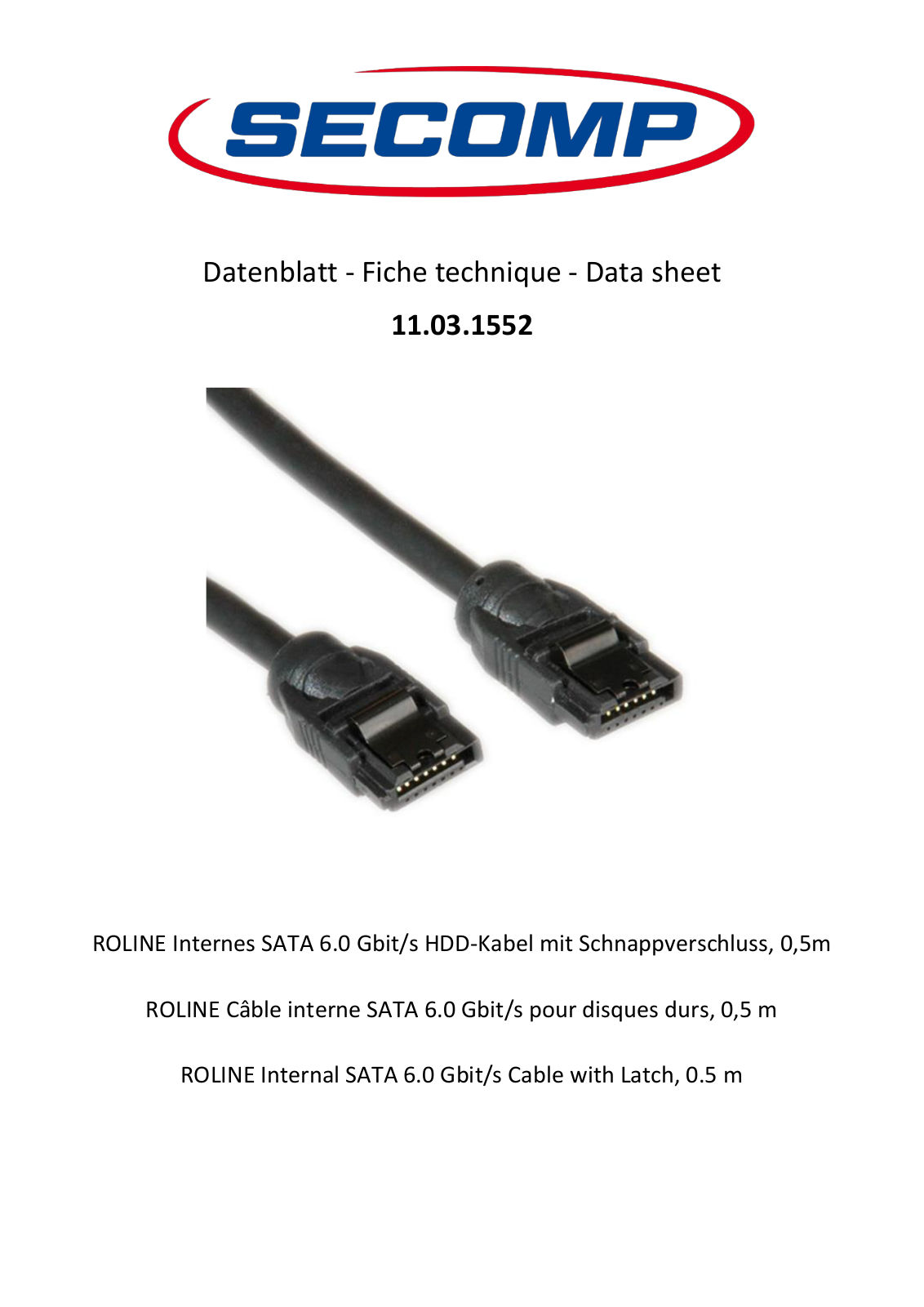 ROLINE 11031552 Datasheet - ManualMachine.com