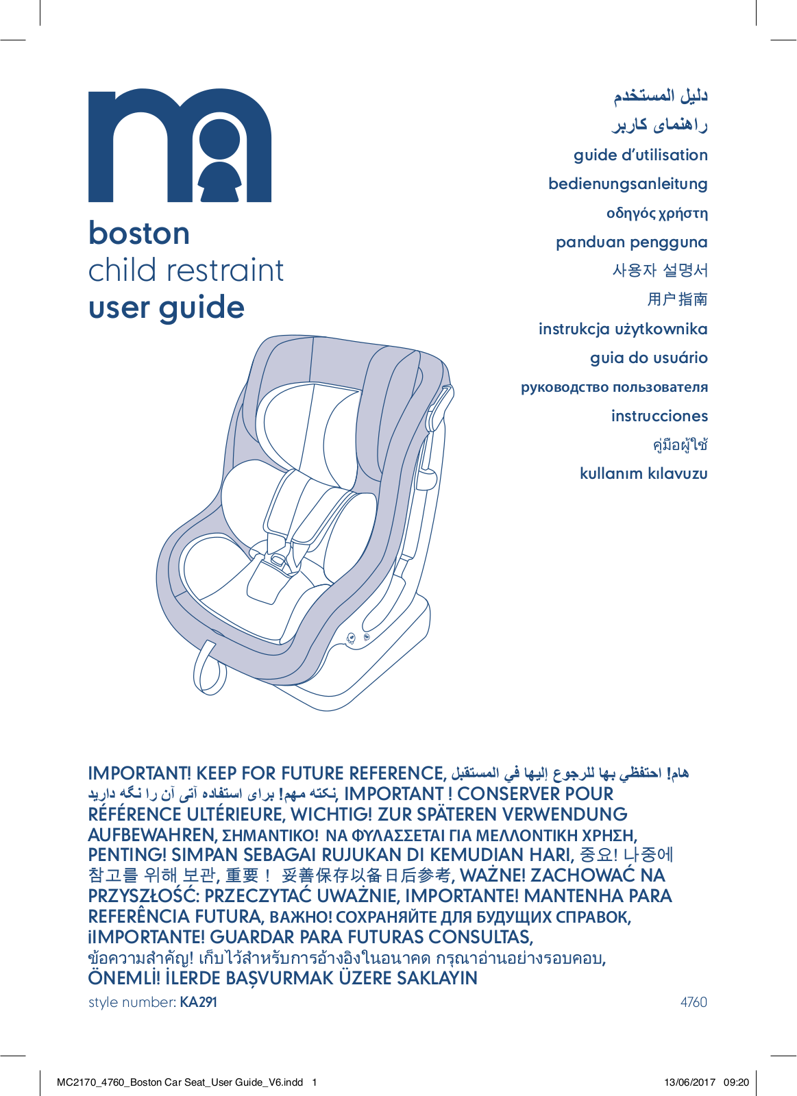 mothercare boston User Manual