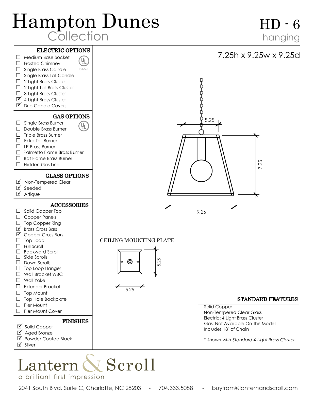 Lantern & Scroll LASC1034 Specifications - ManualMachine.com