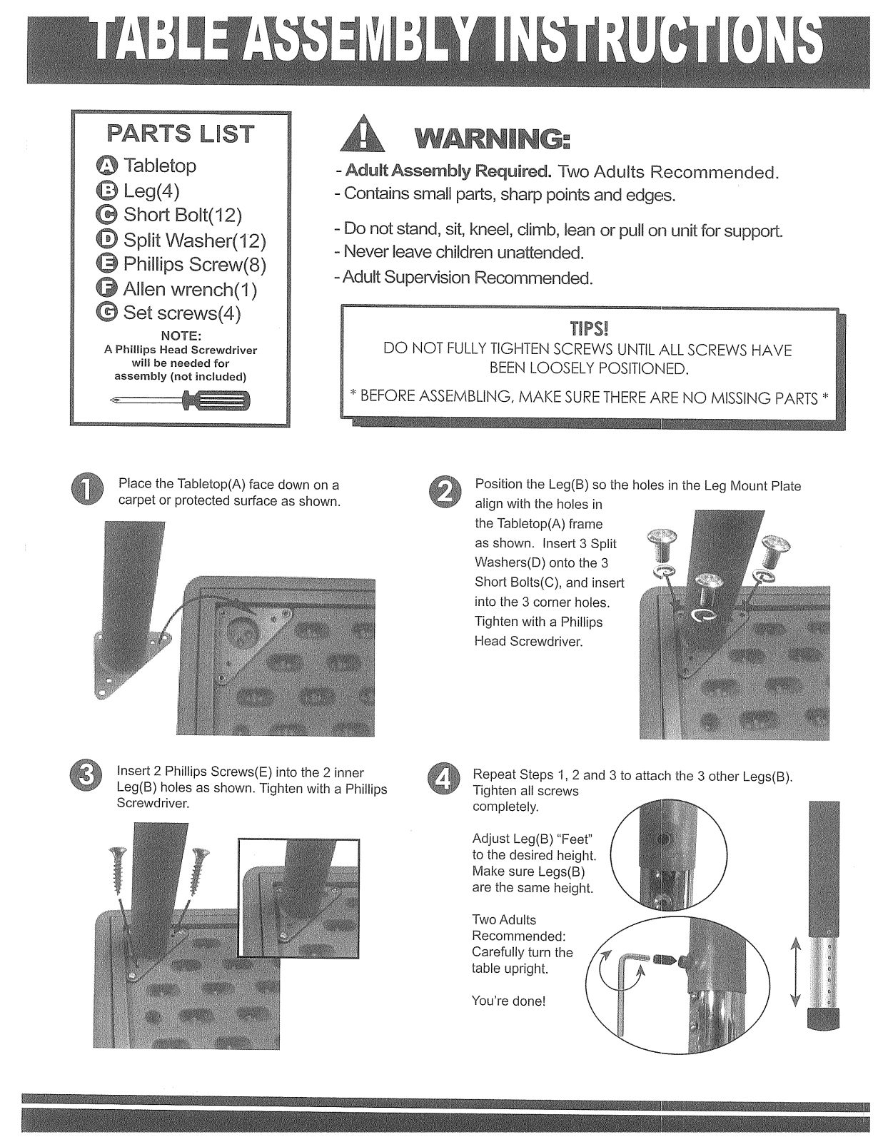 Flash Furniture FFC3203 Installation & Assembly - ManualMachine.com