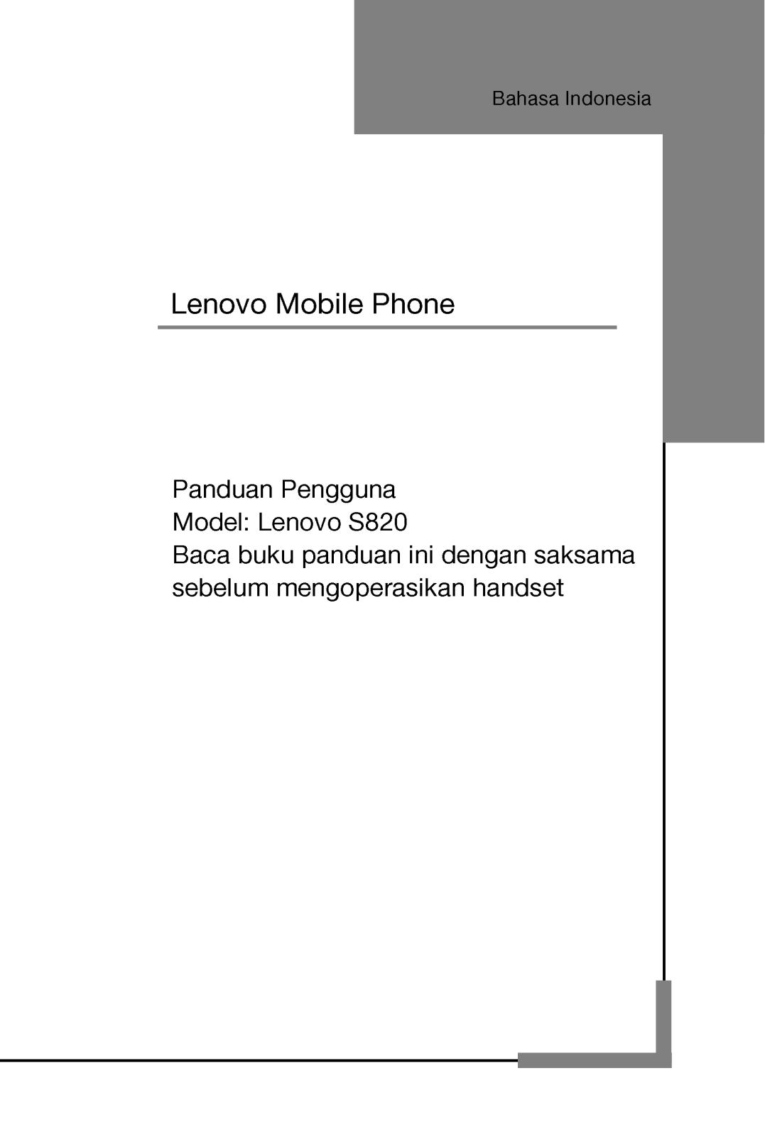 Lenovo S820 User Guide