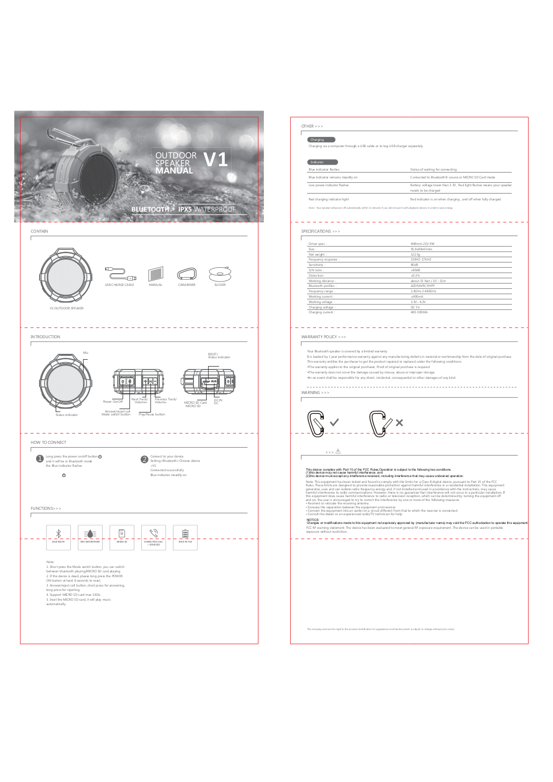 GSOU Technology BTV1 User Manual