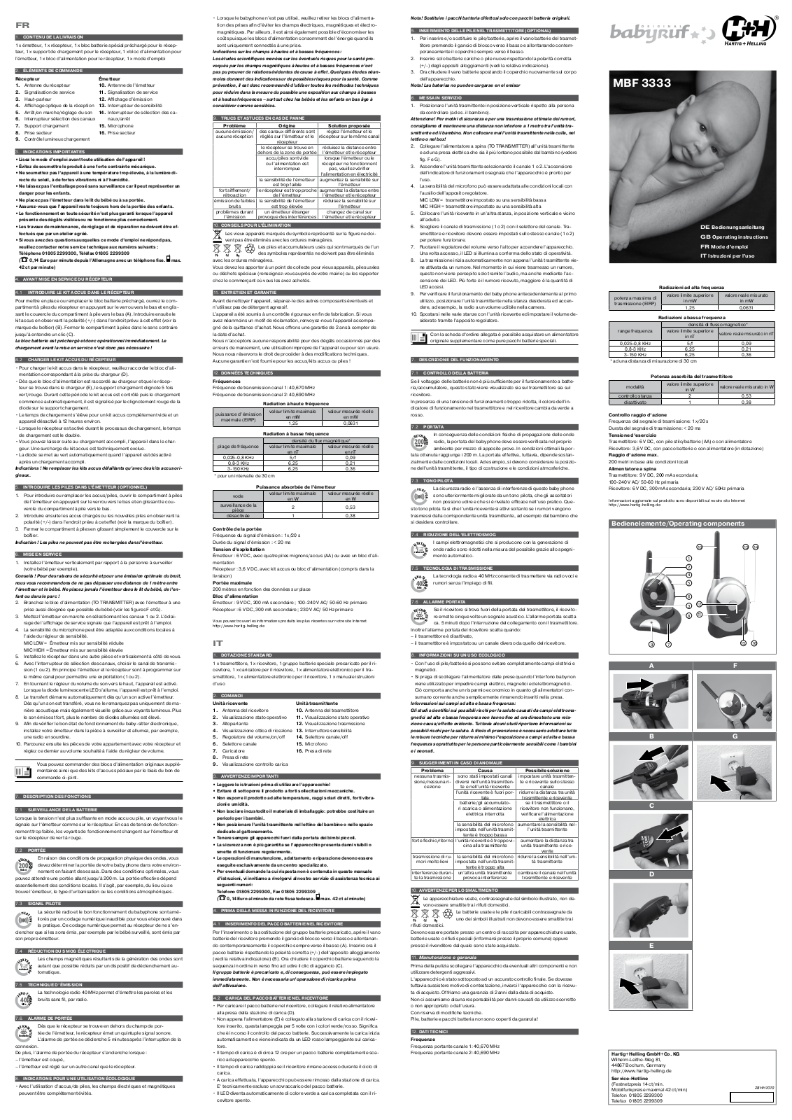 Olympia MBF 3333 User Manual