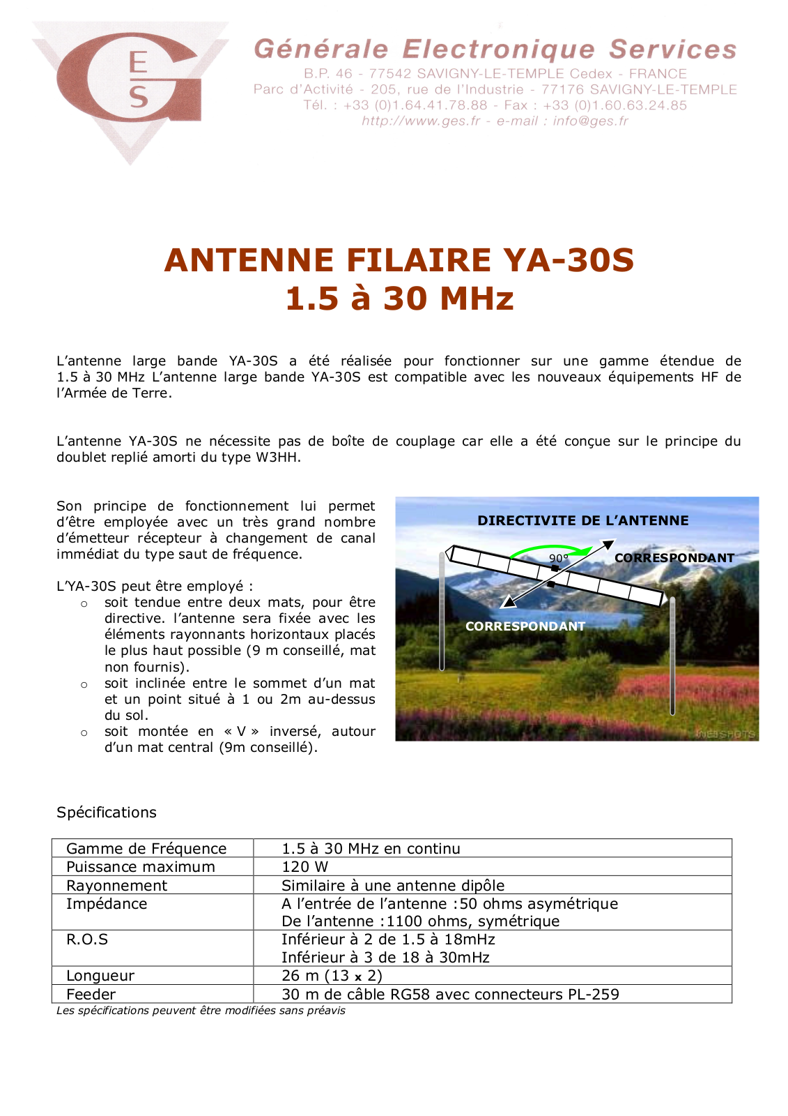 Yaesu YA-30S brochure - ManualMachine.com