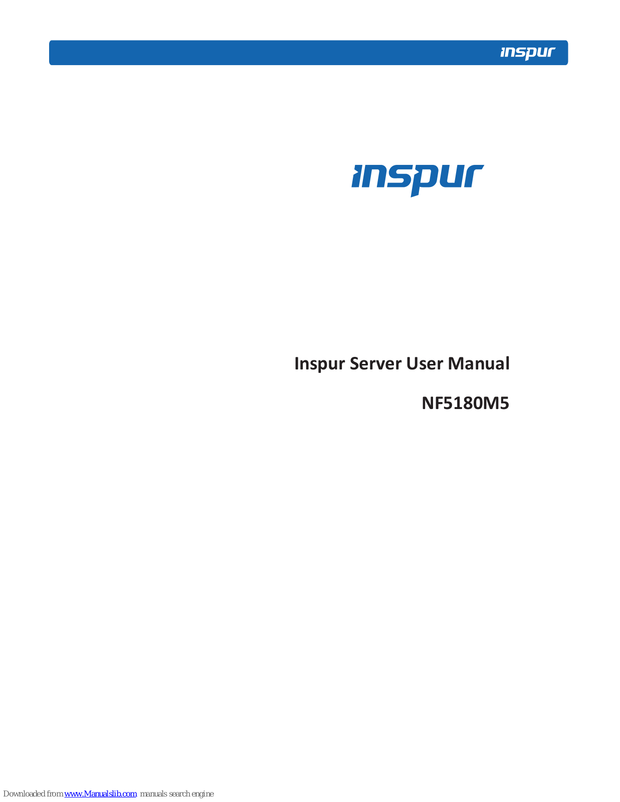 Inspur NF5180M5, NF5280M5 User Manual