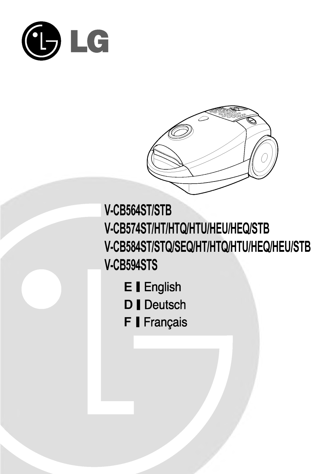 LG VCB594STS User Manual