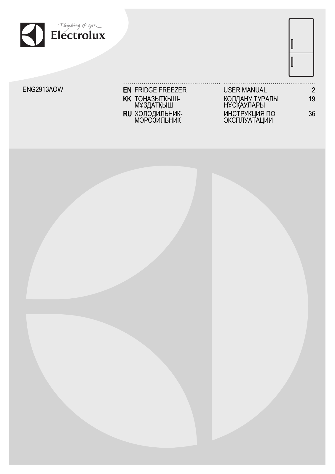 Electrolux ENG 2913 AOW User manual