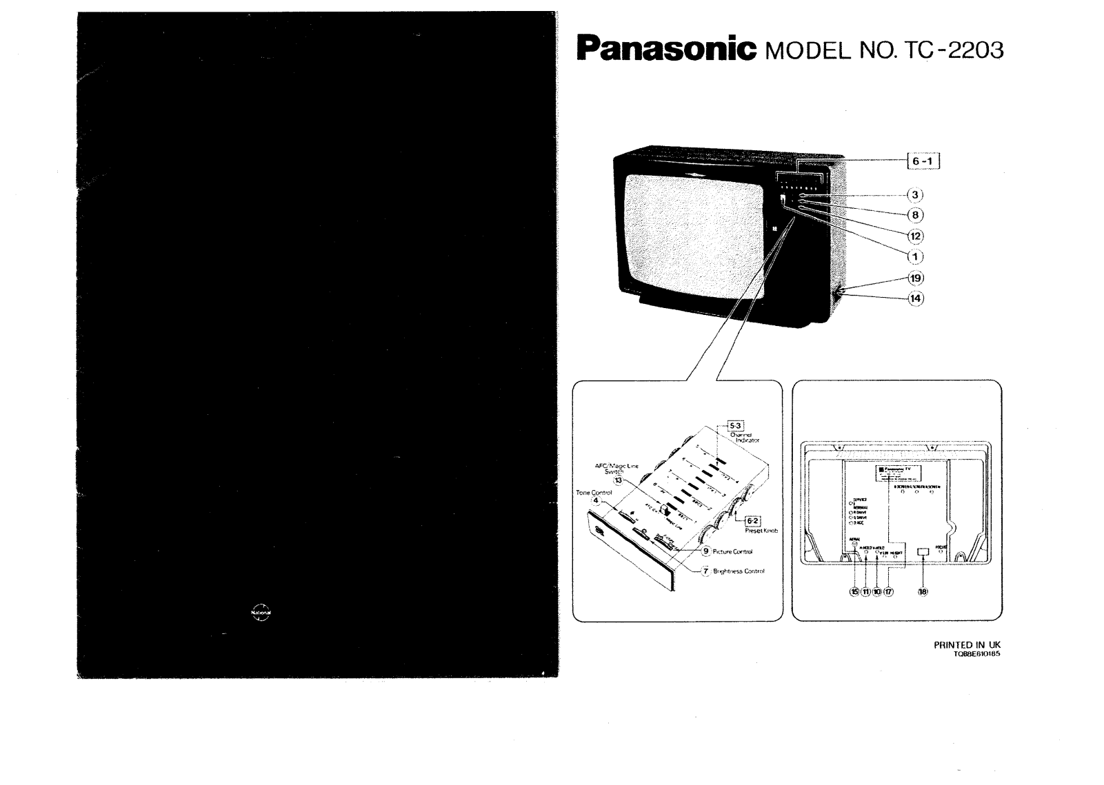 Panasonic TC-2203 User Manual