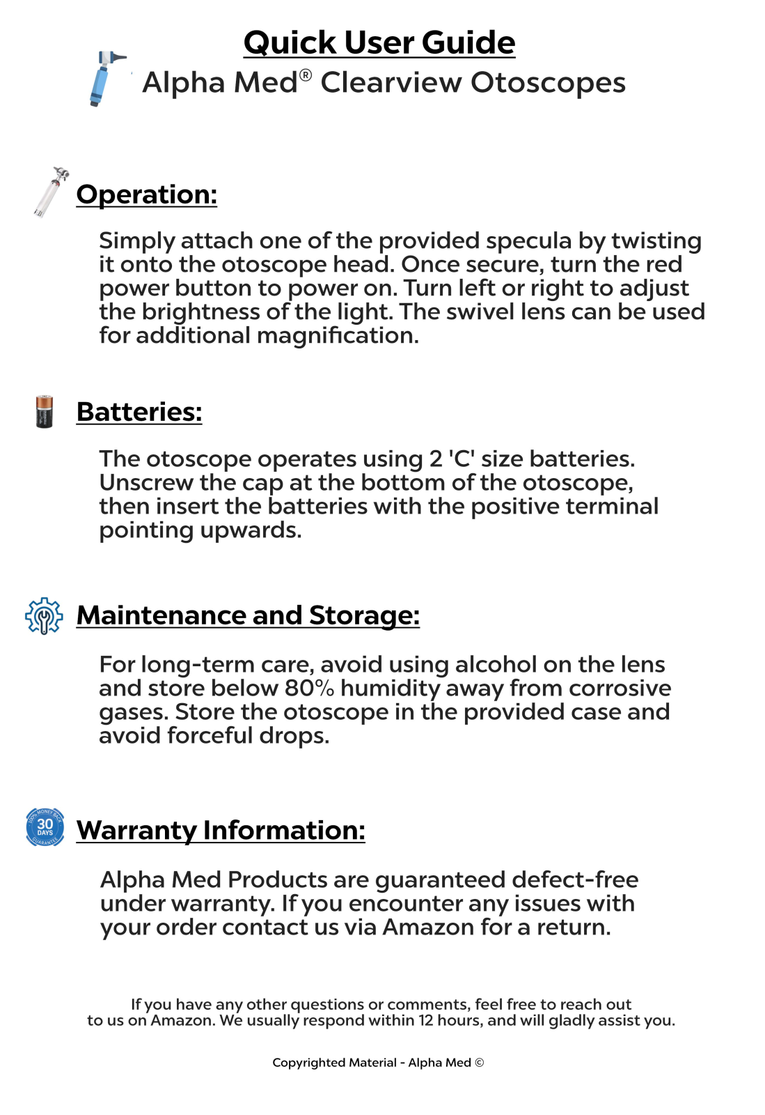 Alpha MED Clearview User Manual