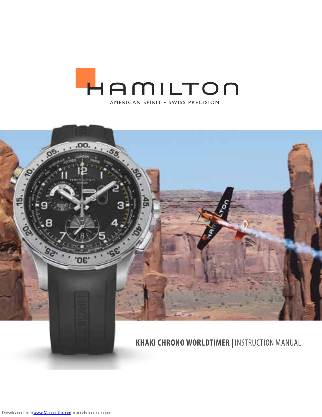 Hamilton KHAKI CHRONO WORLDTIMER Instruction Manual