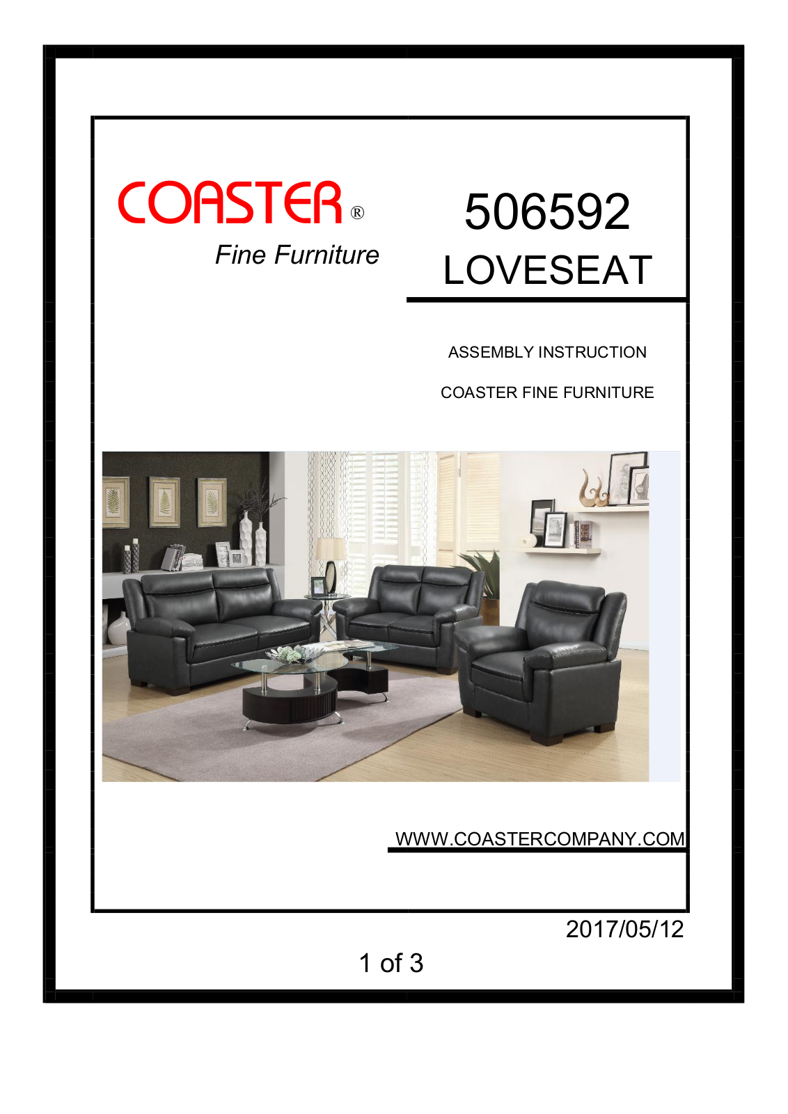 Coaster 506592 Assembly Guide - ManualMachine.com