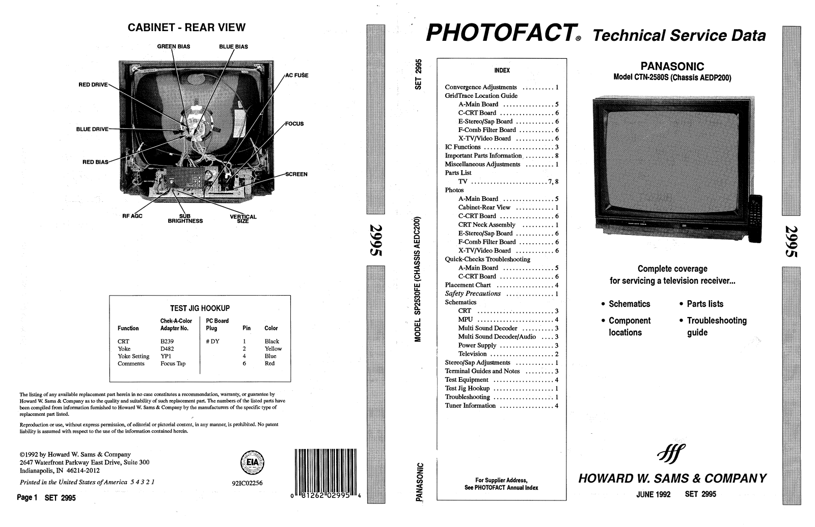 Panasonic 2995 schematic