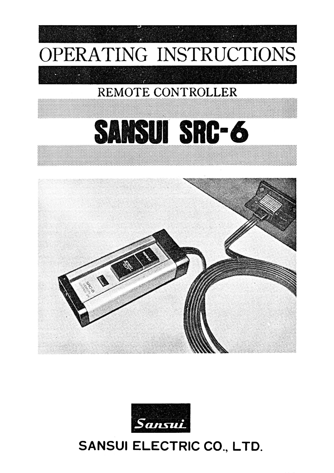 Sansui SRC-6 Owners Manual