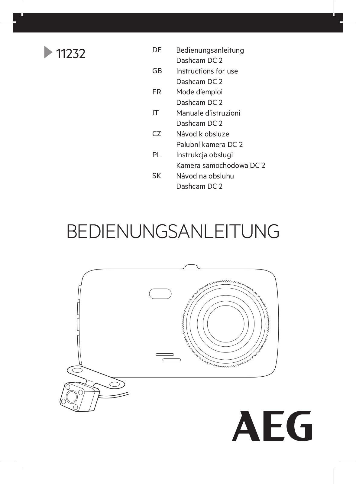 AEG DC 2 + Kamera cofania User guide - ManualMachine.com