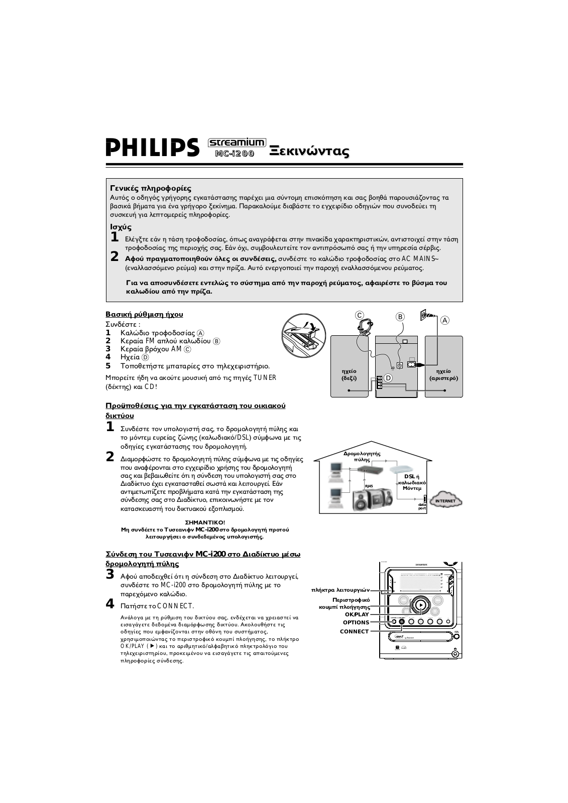 Philips MC-I200 User Manual