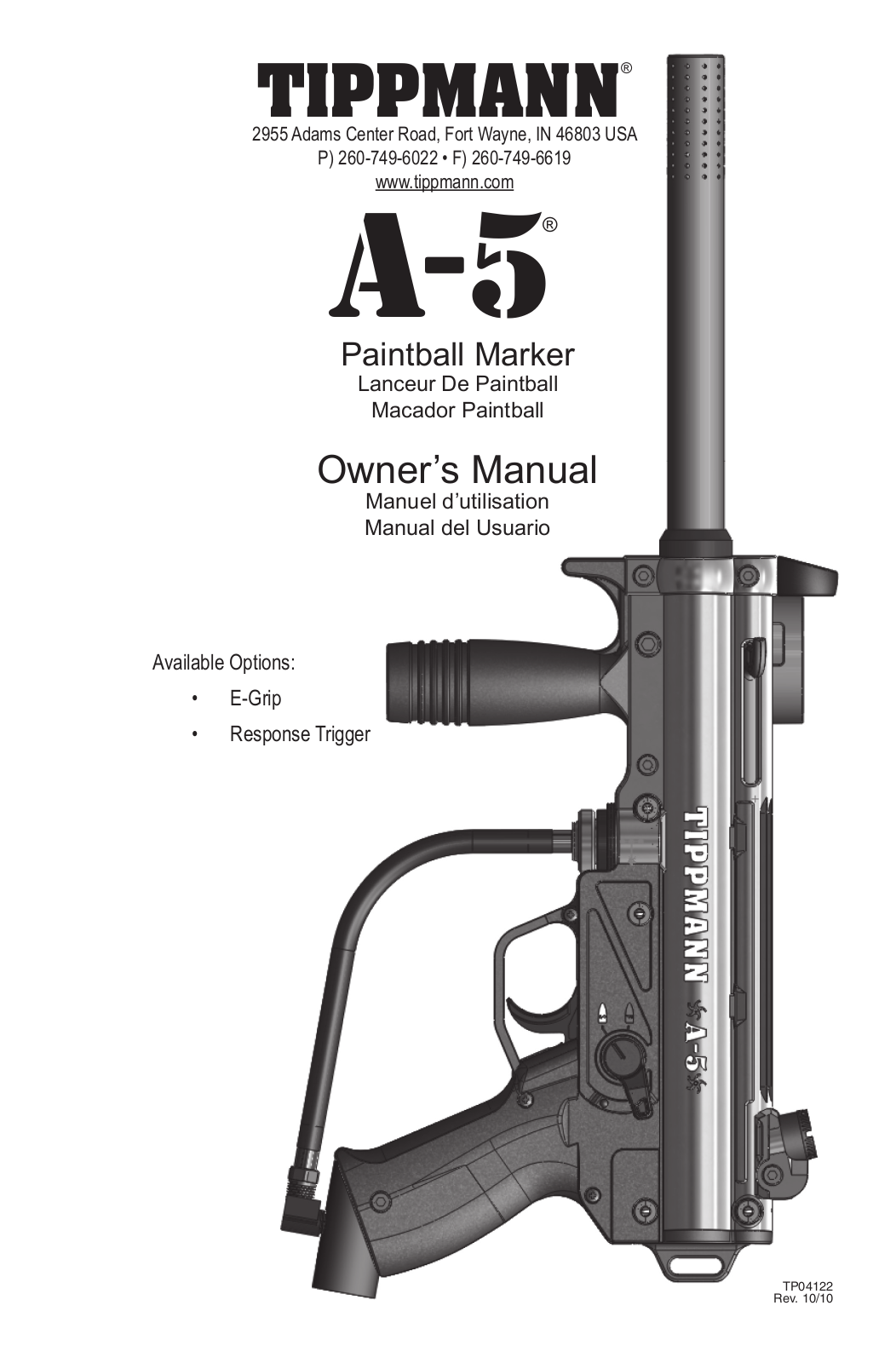 Tippmann A5 2011 User Manual