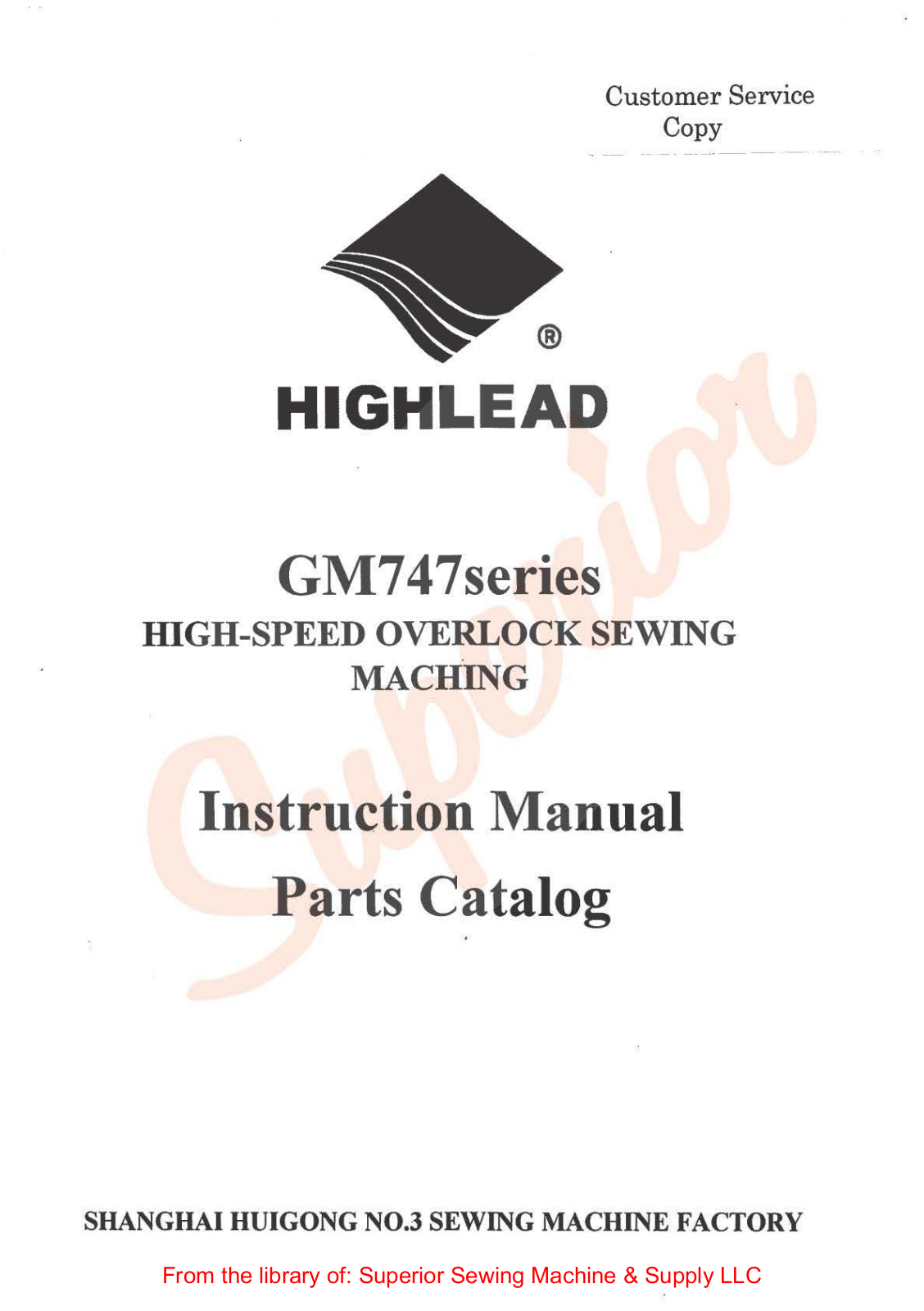 Highlead GM747 User Manual - ManualMachine.com