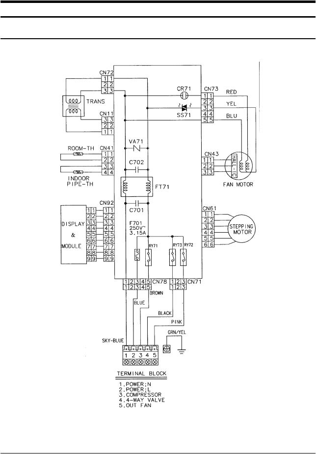 Samsung AS18A, SH18 Wiring Diagram