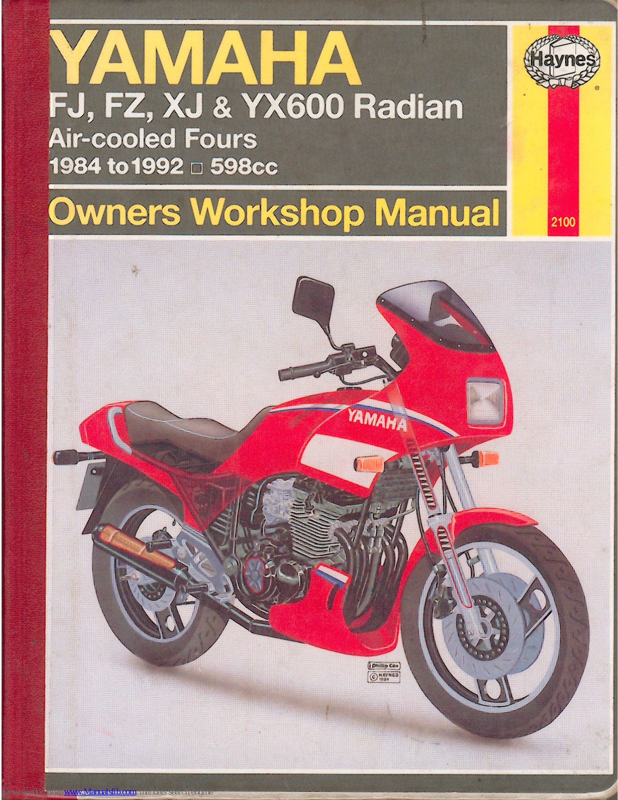 Yamaha xj 600, fe 600, fz 600, yx 600, 1984 FJ600 Owners Workshop Manual