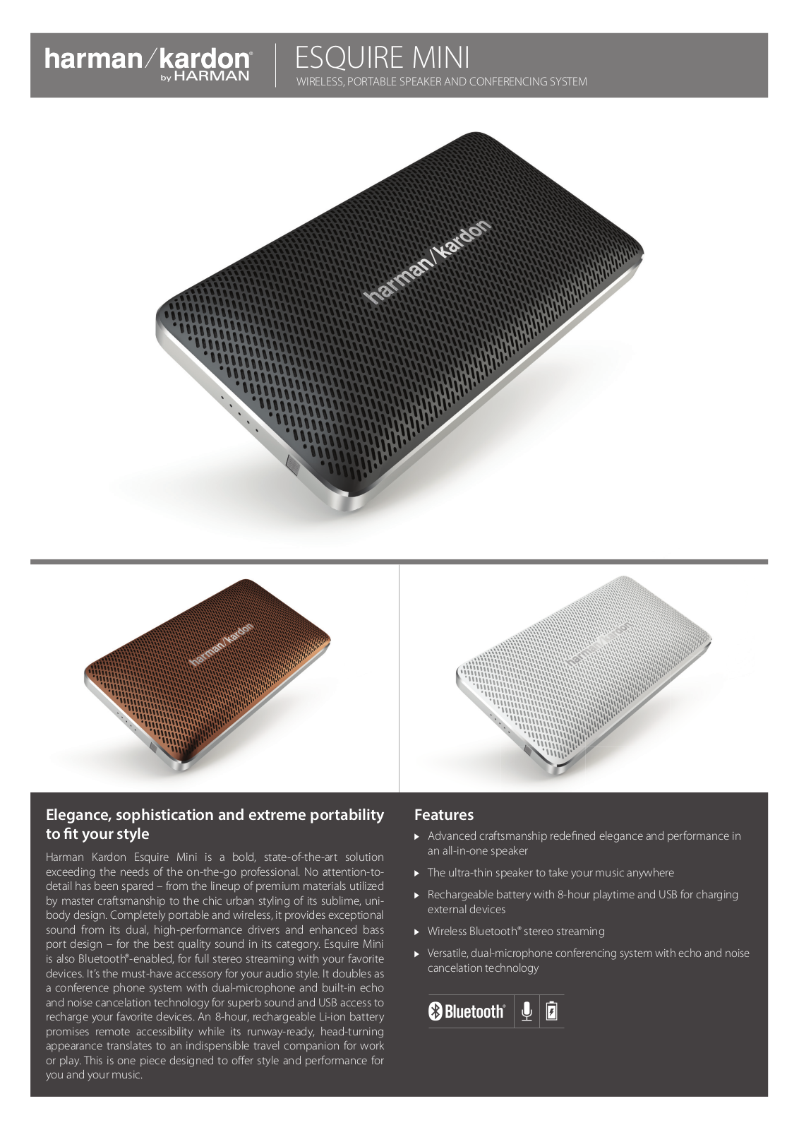 Harman Kardon Esquire Mini Quick Start Guide