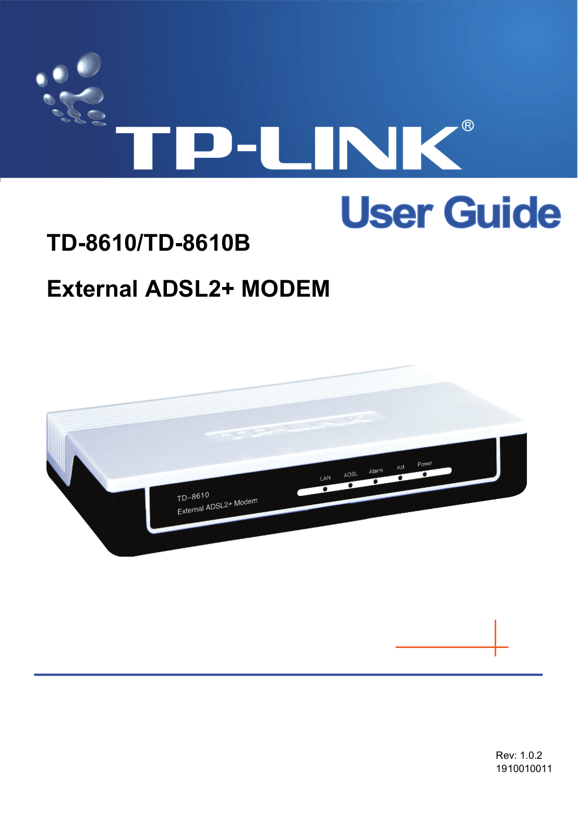 TP-Link TD-8610, TD-861B User Manual