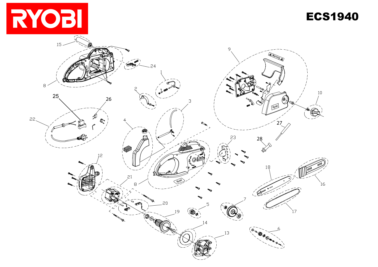 Ryobi ECS1940 User Manual