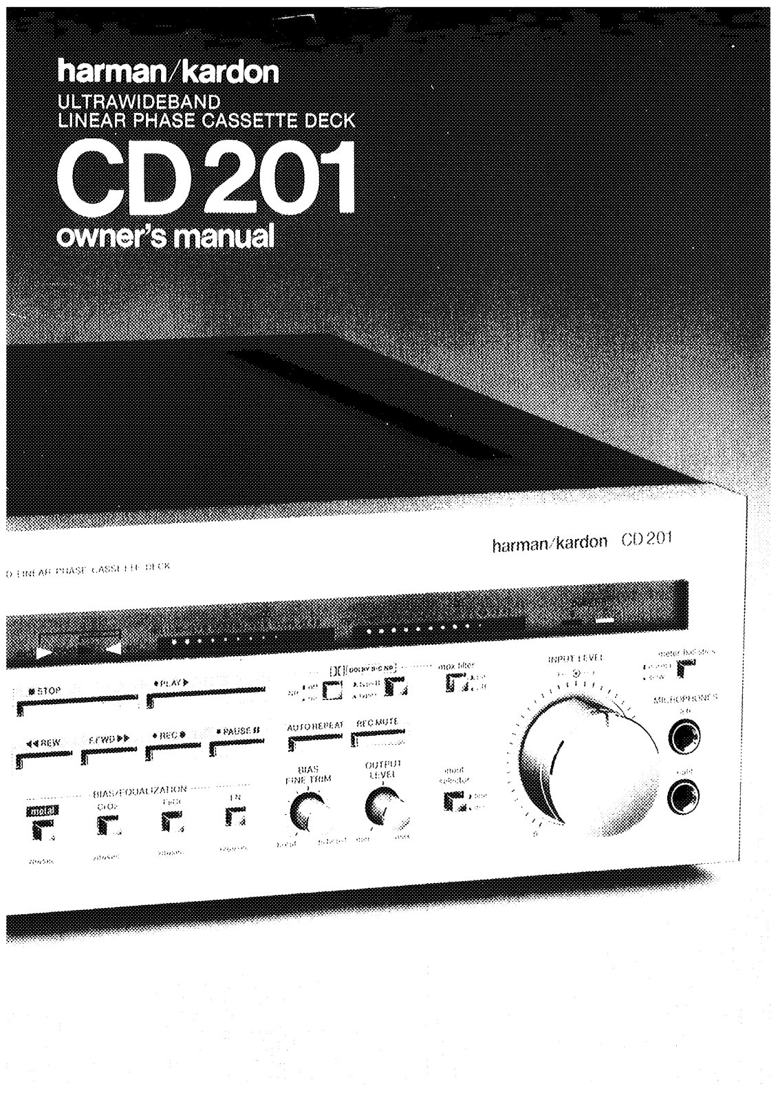 Harman Kardon CD-201 Owners manual