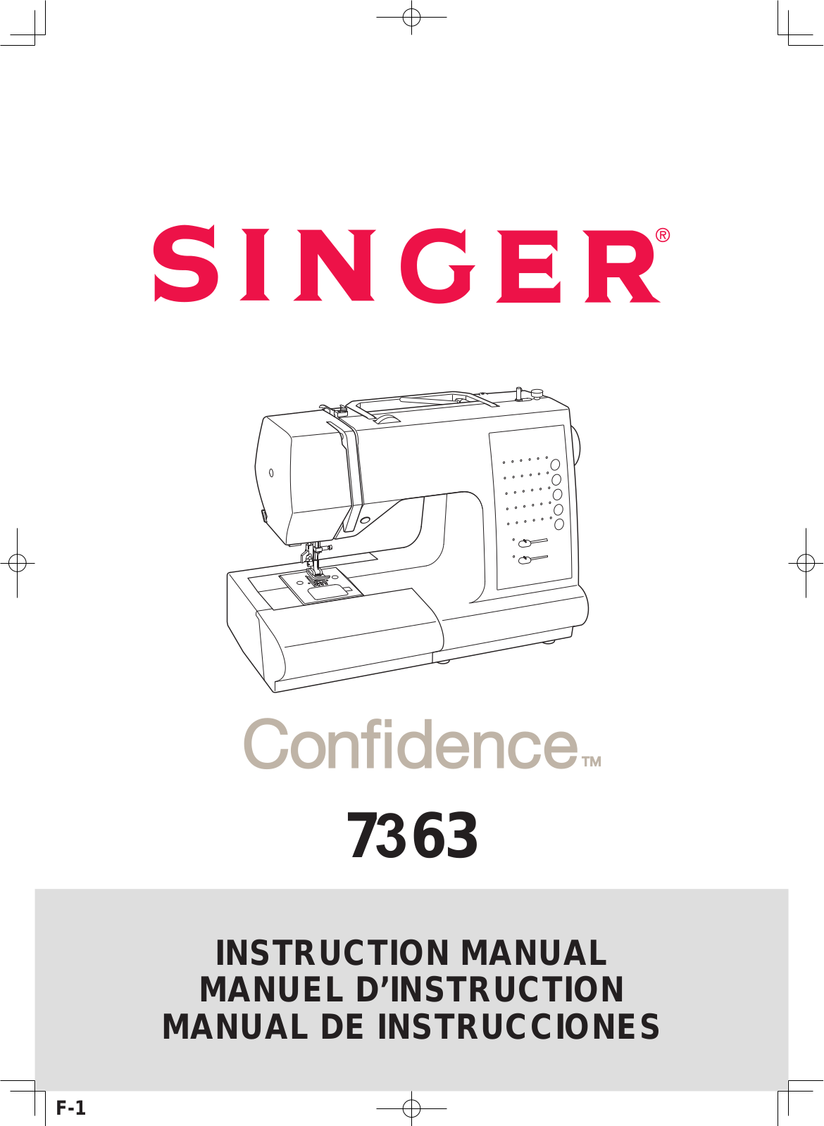 Singer 7363 Instruction Manual